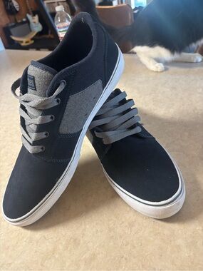 Etnies barge ls men’s skateboard shoe NAVY/GRAY/WHITE size 12